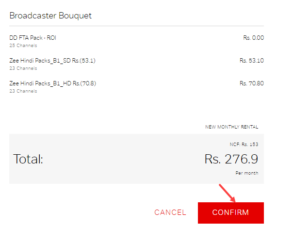 elect Channels in Airtel DTH & Create New Pack