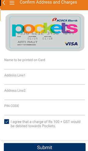 Apply Pockets Physical Card Online
