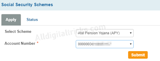 APPLY SBI APY (Atal pension Yojana) Online