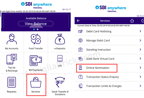 Cancel/Remove Nominee in SBI Online | Cancel Nomination