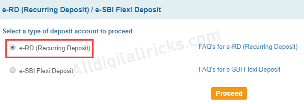 Close SBI RD Online
