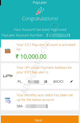PayLater on ICICI Pockets