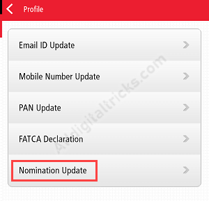 Kotak Bank Register Nominee/Nomination