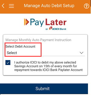 Pay ICICI PayLater Dues