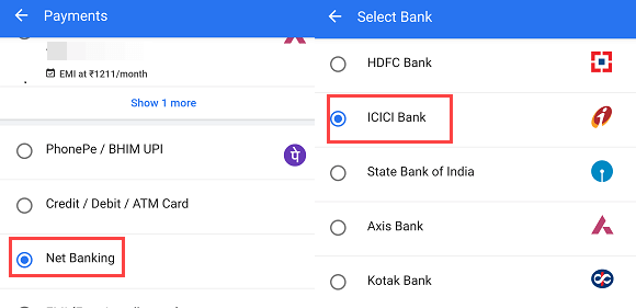 Pay Online Using ICICI Pay Later