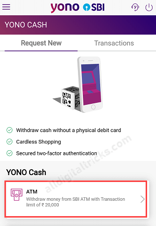 Withdraw Cash Without Debit Card using SBI YONO Cash ...