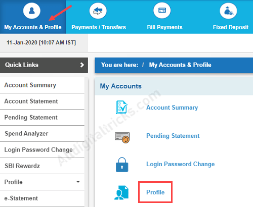 SBI SMS alert language hindi english