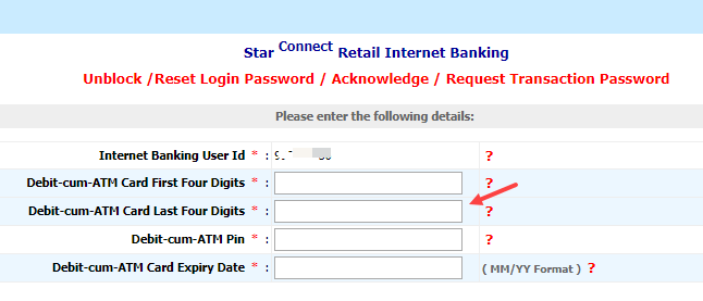 Bank of India (BOi) net banking reset login password