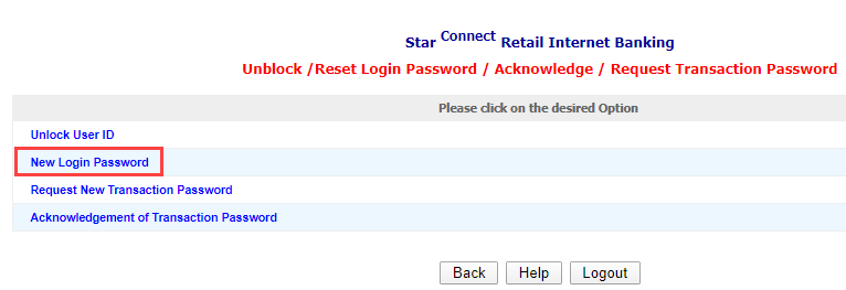 Bank of India (BOi) net banking reset login password