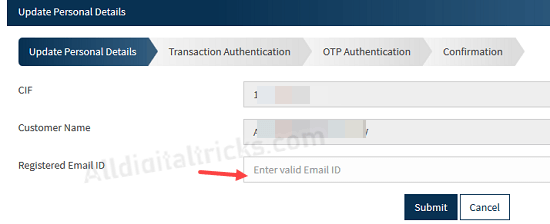 Bandhan Bank Email ID update change