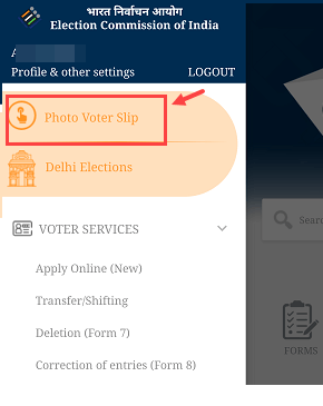 Digital Photo voter slip