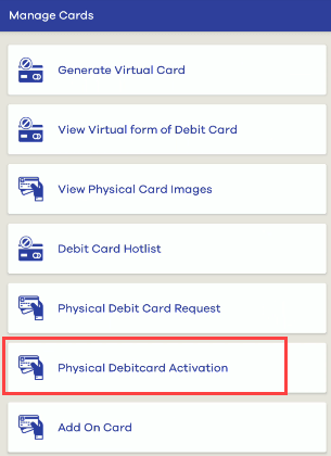 Activate UCO Bank New Debit Card