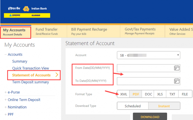 how to open password protected pdf bank statement