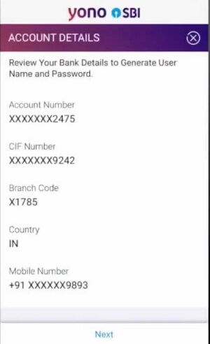 Register SBI YONO using ATM card