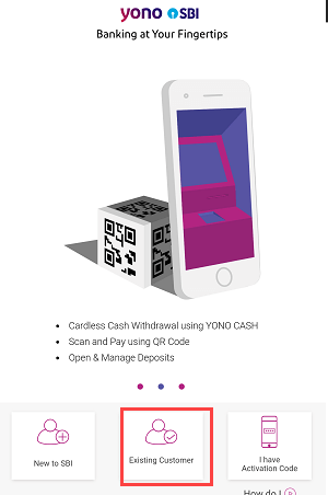Register SBI YONO using ATM card
