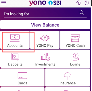 SBI check account balance