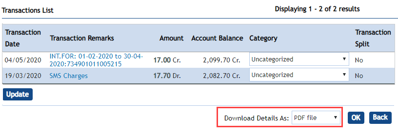 View/Download Vijaya Bank Statement Online