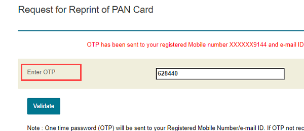 download Pan card PDF