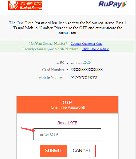 Register BOB Debit Card With PayPal Account