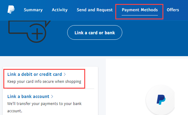 Register Debit Card With PayPal Account