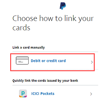 Register Debit Card With PayPal Account