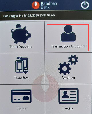 check bandhan bank account balance