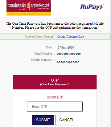 PNB debit card link paypal