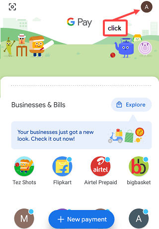 google pay profile 