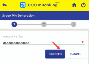 UCO Bank generate a new ATM PIN