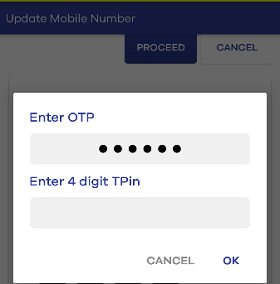 change UCO Mobile Number