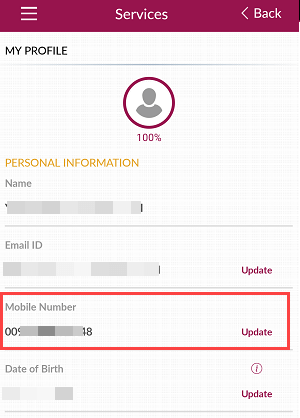 axis mobile banking change mobile number