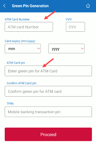 Activate Central Bank of India New  ATM Card and Create ATM PIN