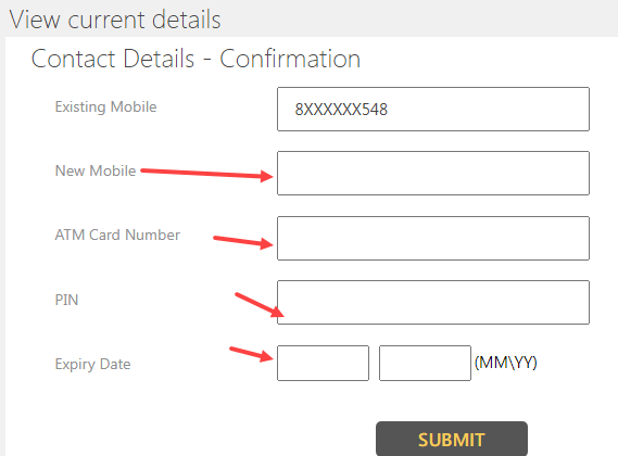 Update Indian Bank Registered Mobile Number Online
