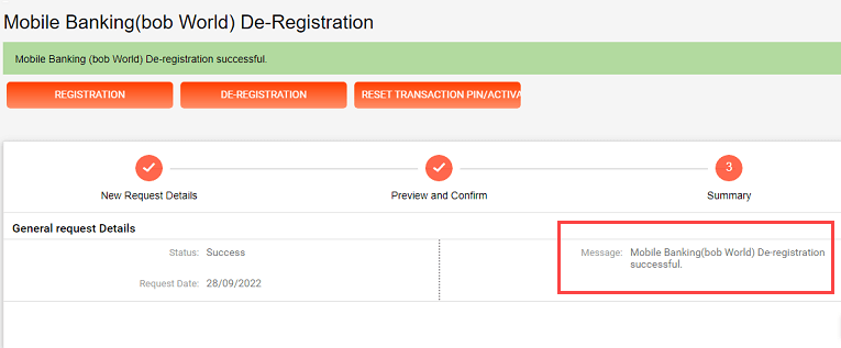 Bank of Baroda Mobile Banking De-Registration Online