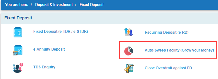 Auto Sweep SBI 
