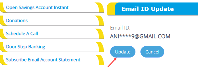 canara bank email ID register update