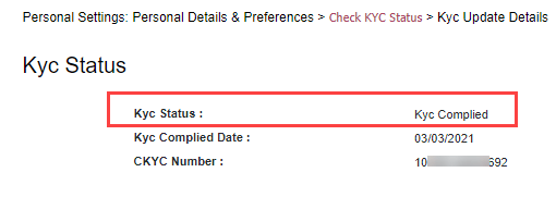 Punjab National Bank (PNB) KYC Status