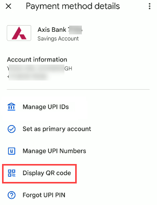 Generate Google Pay QR code
