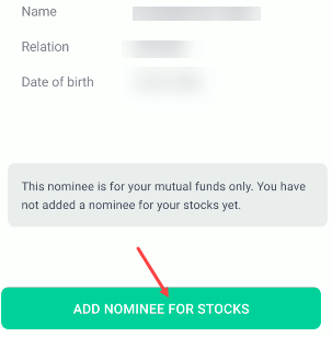 Groww Add Nominee Online