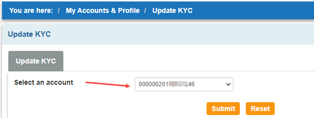 Check SBI account KYC status Online