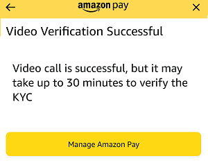 Amazon Pay balance KYC Online