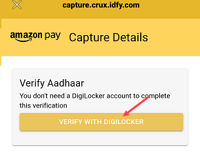 Amazon Pay balance KYC Online