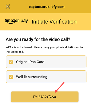 Amazon Pay balance KYC Online