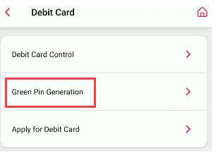 Central Bank of India Generate Green PIN