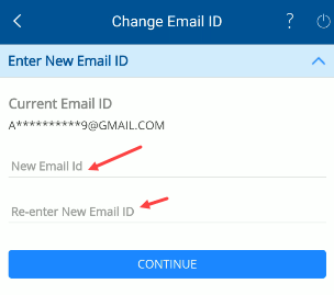 update change HDFC email ID Online
