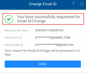 how to change my email id in hdfc bank online