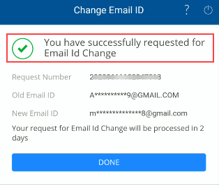 update change HDFC email ID Online