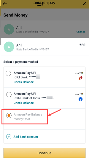 Transfer Amazon Pay Balance to Bank Account