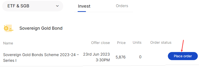 buy Zerodha sovereign gold bond