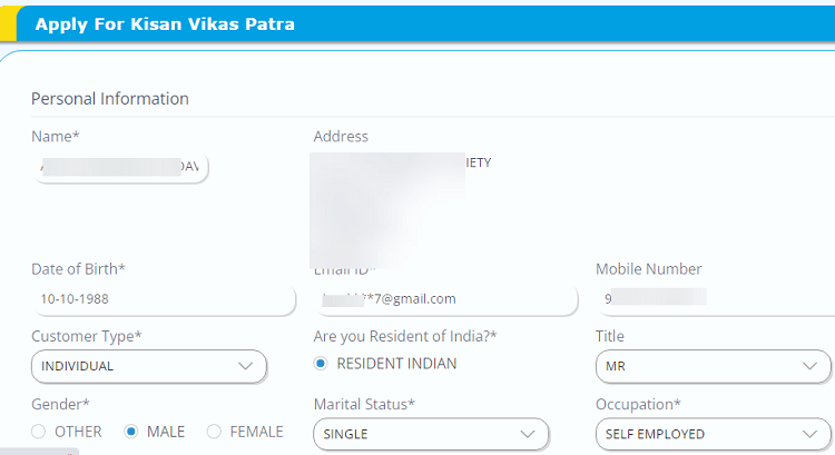 buy kisan vikas patra KVP online in Canara Bank